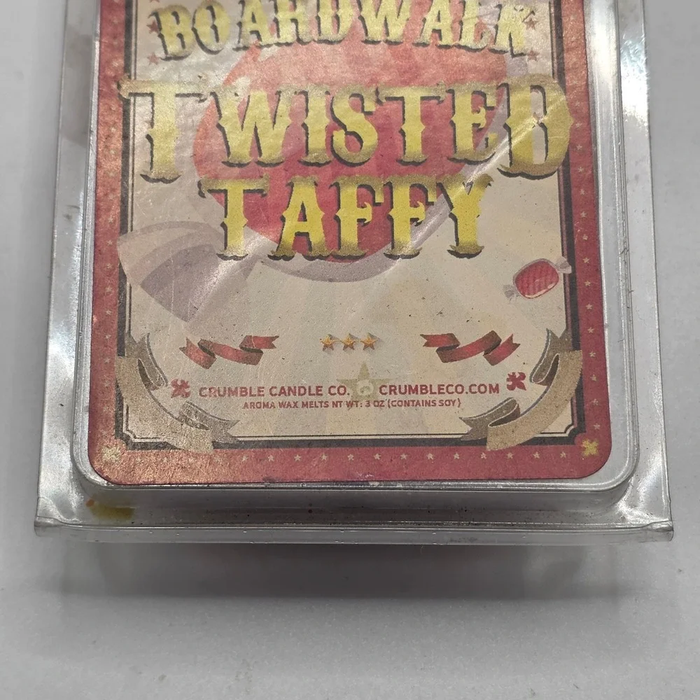 Wax Melts 3oz Purple‎ Boardwalk Twisted Taffy Crumble Candle Co